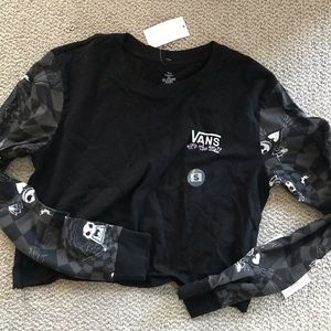 Vans Disney Nightmare Before long sleeve crop top